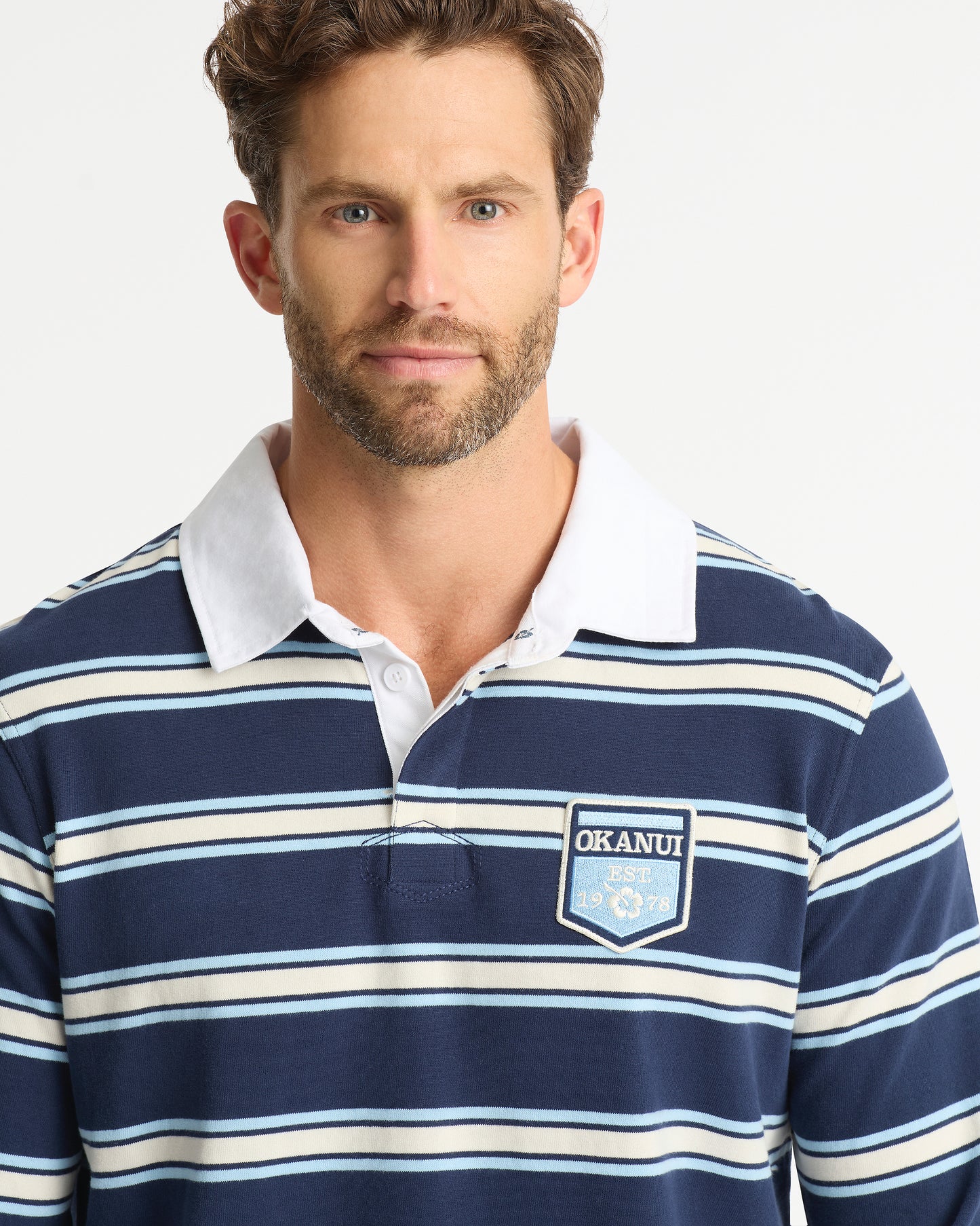 Heritage Rugby Polo - Navy Multi