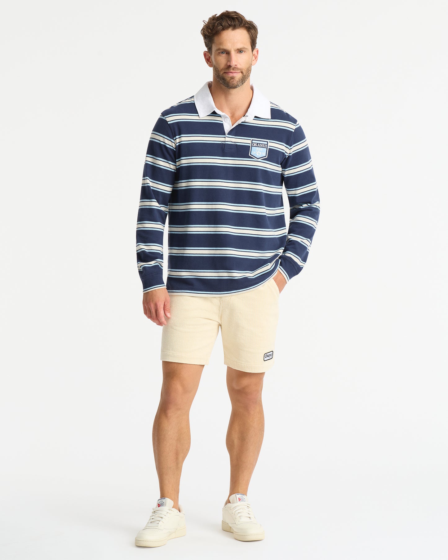 Heritage Rugby Polo - Navy Multi