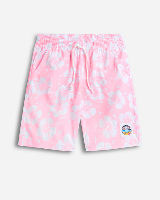 Mens - Classic Shorts - Hibiscus Pale Pink