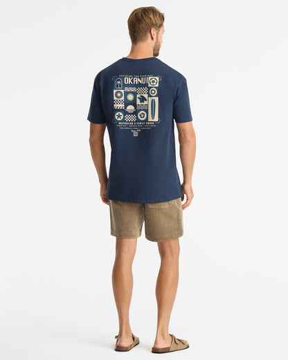 Mens - T-Shirt - Stacker Tee - Navy