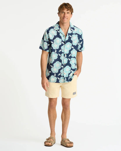 Way Back When Aloha Shirt - Navy Blue