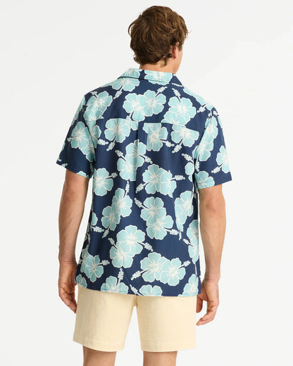 Way Back When Aloha Shirt - Navy Blue