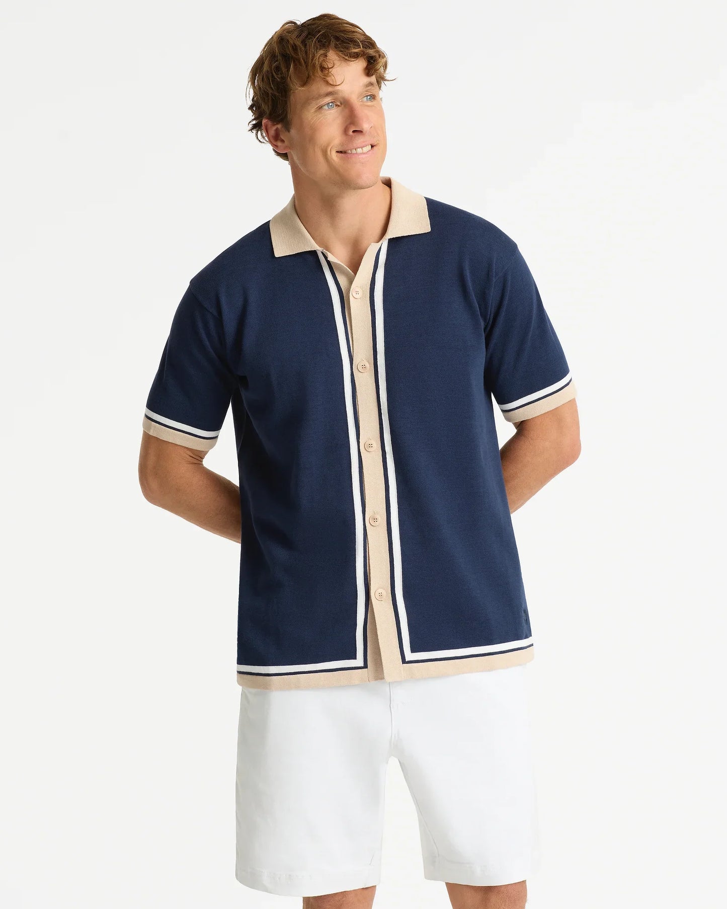 His Hastings Knit Top - Navy