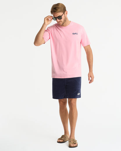 Mens - T-Shirt - Soleil Tee - Washed Pink