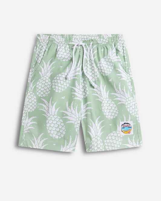 Mens - Classic Shorts - Pineapples Mint