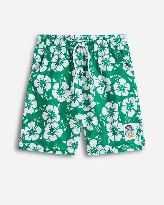 Mens - Classic Shorts - Hibiscus Emerald