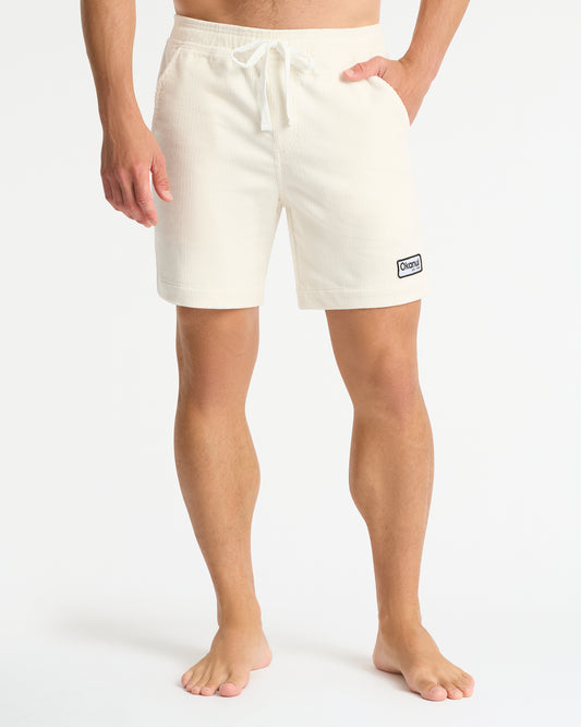 Big Iron Cord Short - White