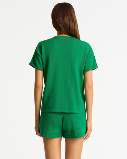 Lennox Knit Top - Emerald
