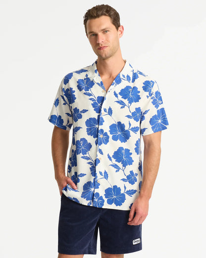 Aloha Shirt - Dalton White Indigo