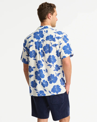 Aloha Shirt - Dalton White Indigo
