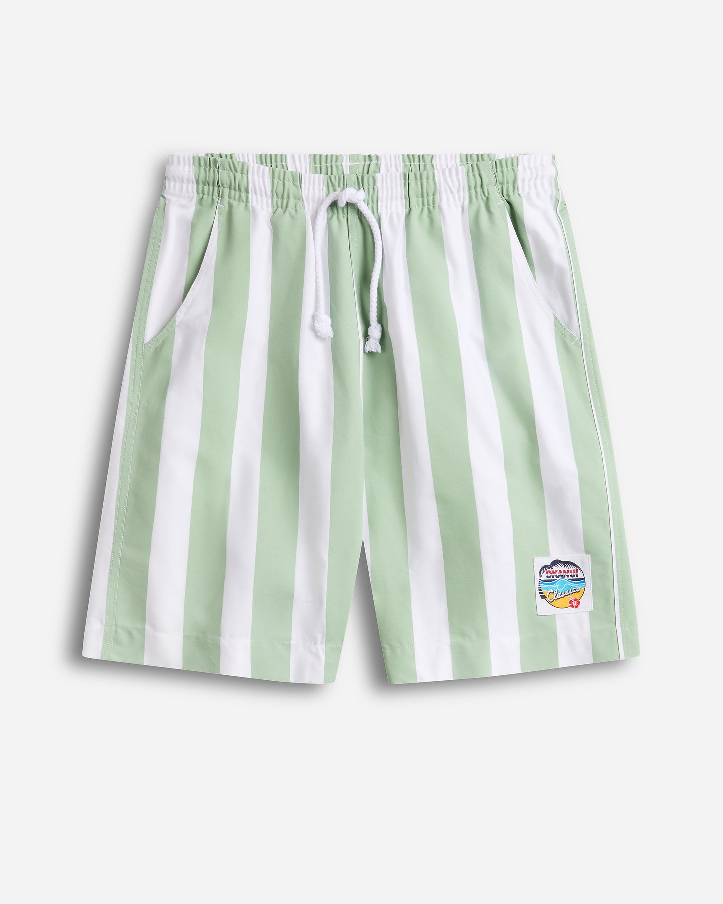 Mens - Classic Shorts - Stripe Mint