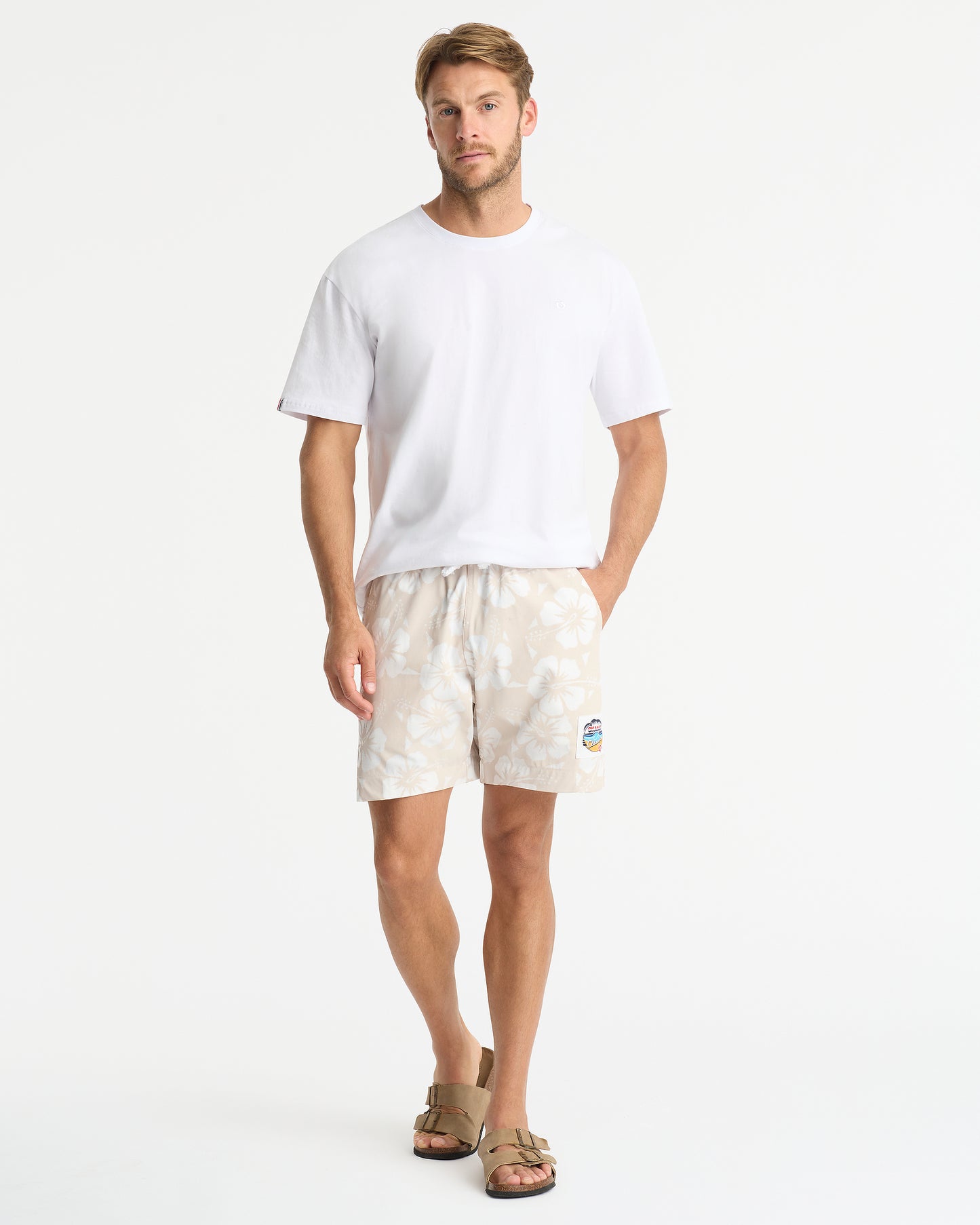 Mens - Classic Short Shorts - Hibiscus Stone