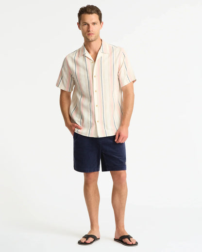 River Stripe Shirt - Natural Pink Stripe