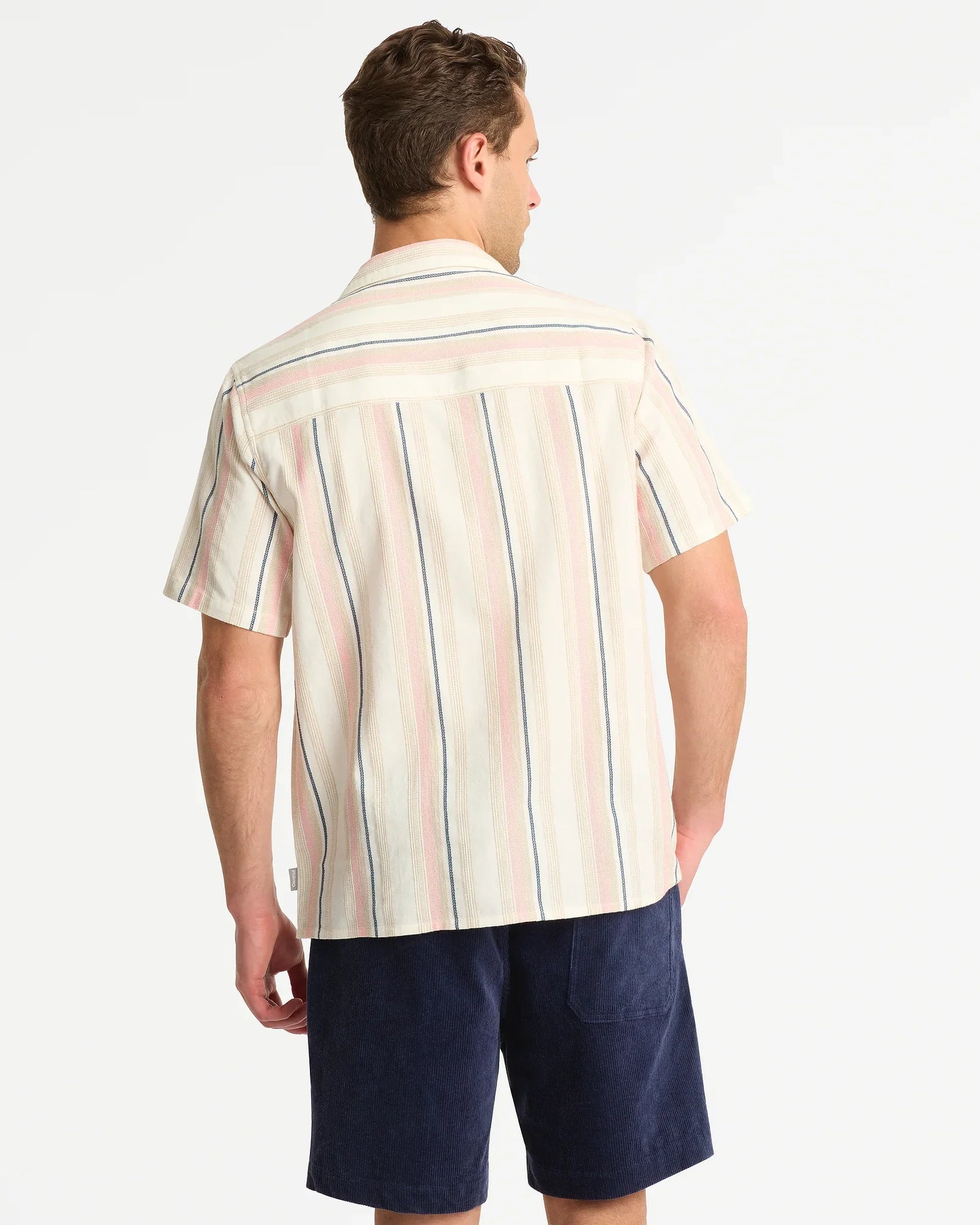 River Stripe Shirt - Natural Pink Stripe