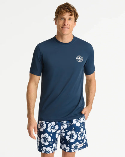 Mens Ikon Short Sleeve Rashie - Navy