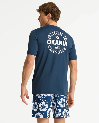 Mens Ikon Short Sleeve Rashie - Navy