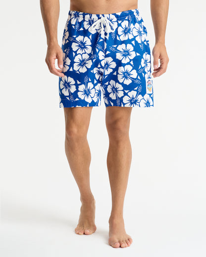 Mens - Classic Short Shorts - Hibiscus Blue