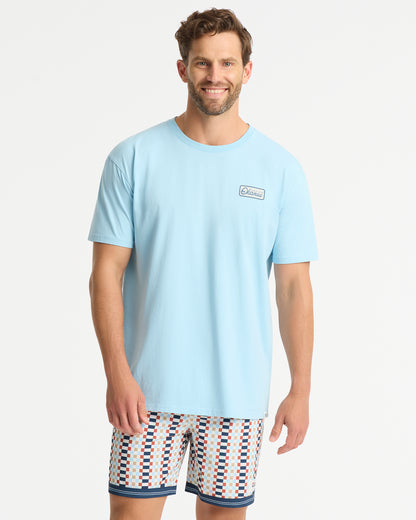 Mens - Signpost T'Shirt - Washed Ice