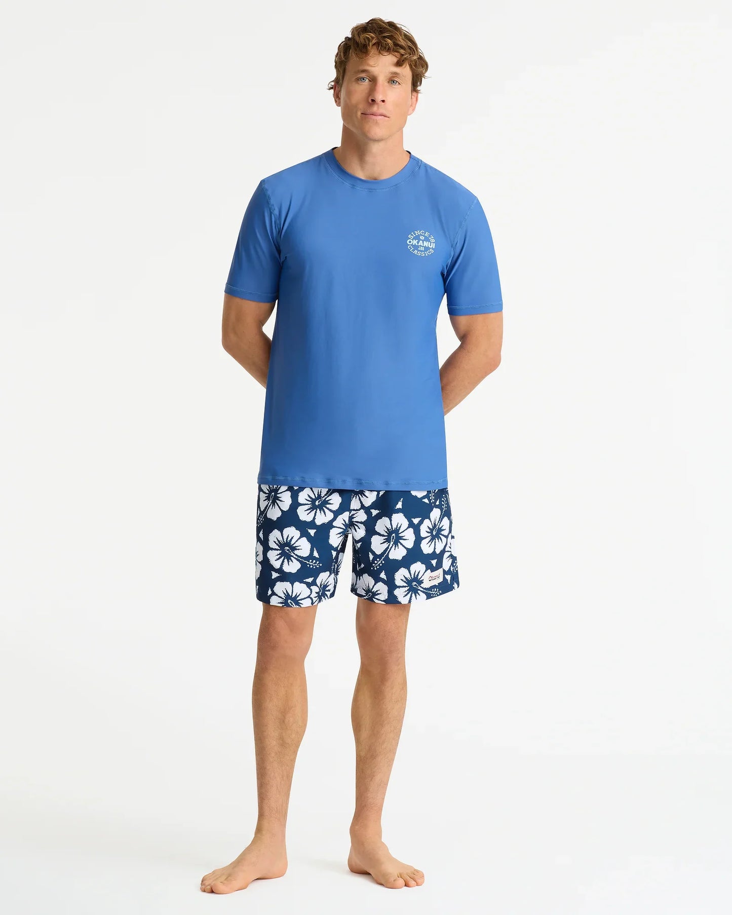 Mens Ikon Short Sleeve Rashie - Indigo