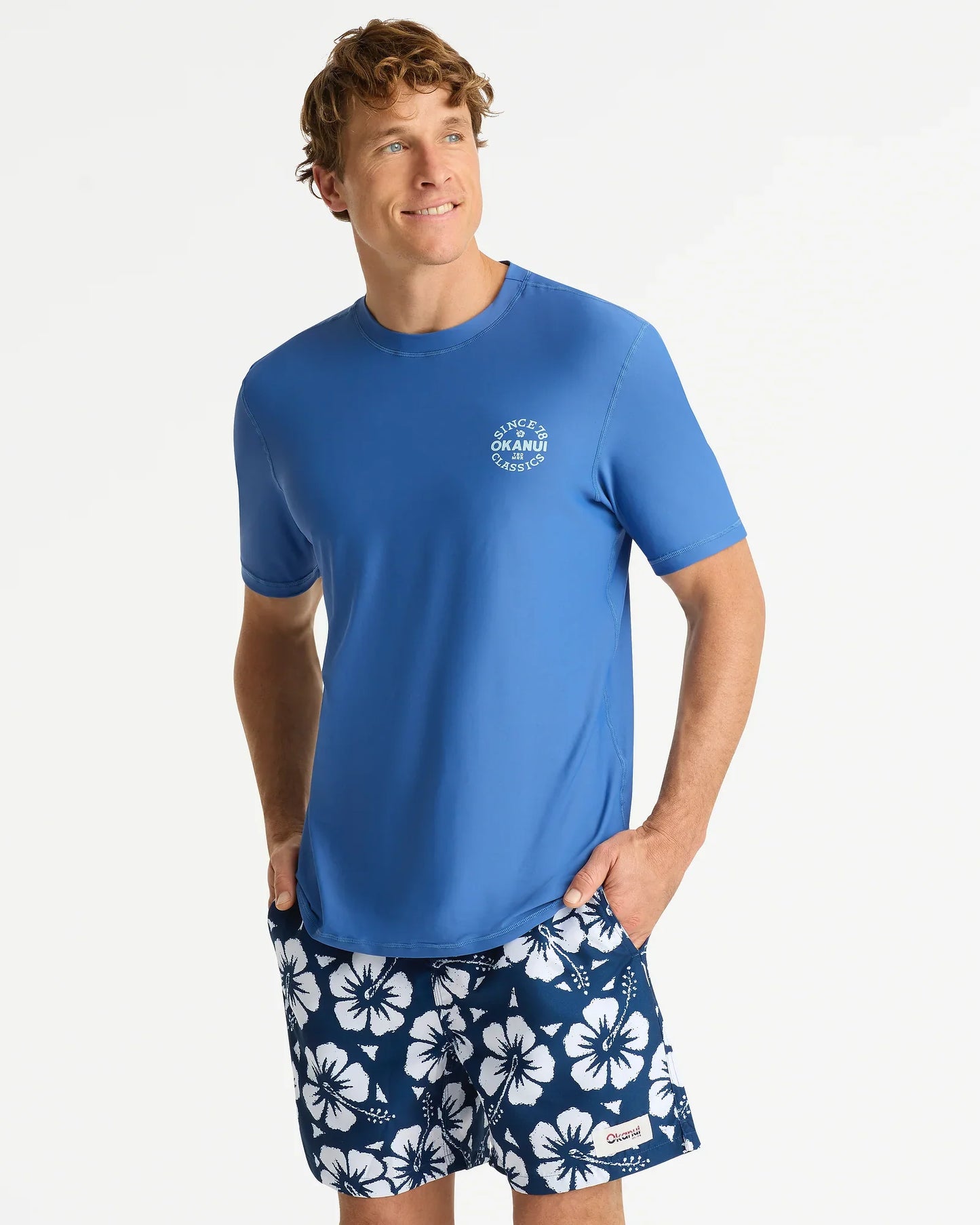 Mens Ikon Short Sleeve Rashie - Indigo