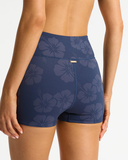 Active Swim Short - Tonal Hibiscus Navy