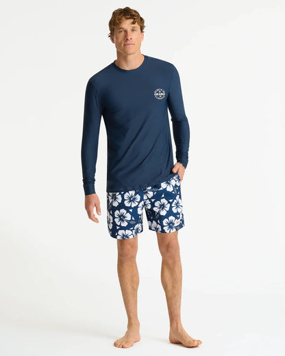 Mens Ikon Long Sleeve Rashie - Navy