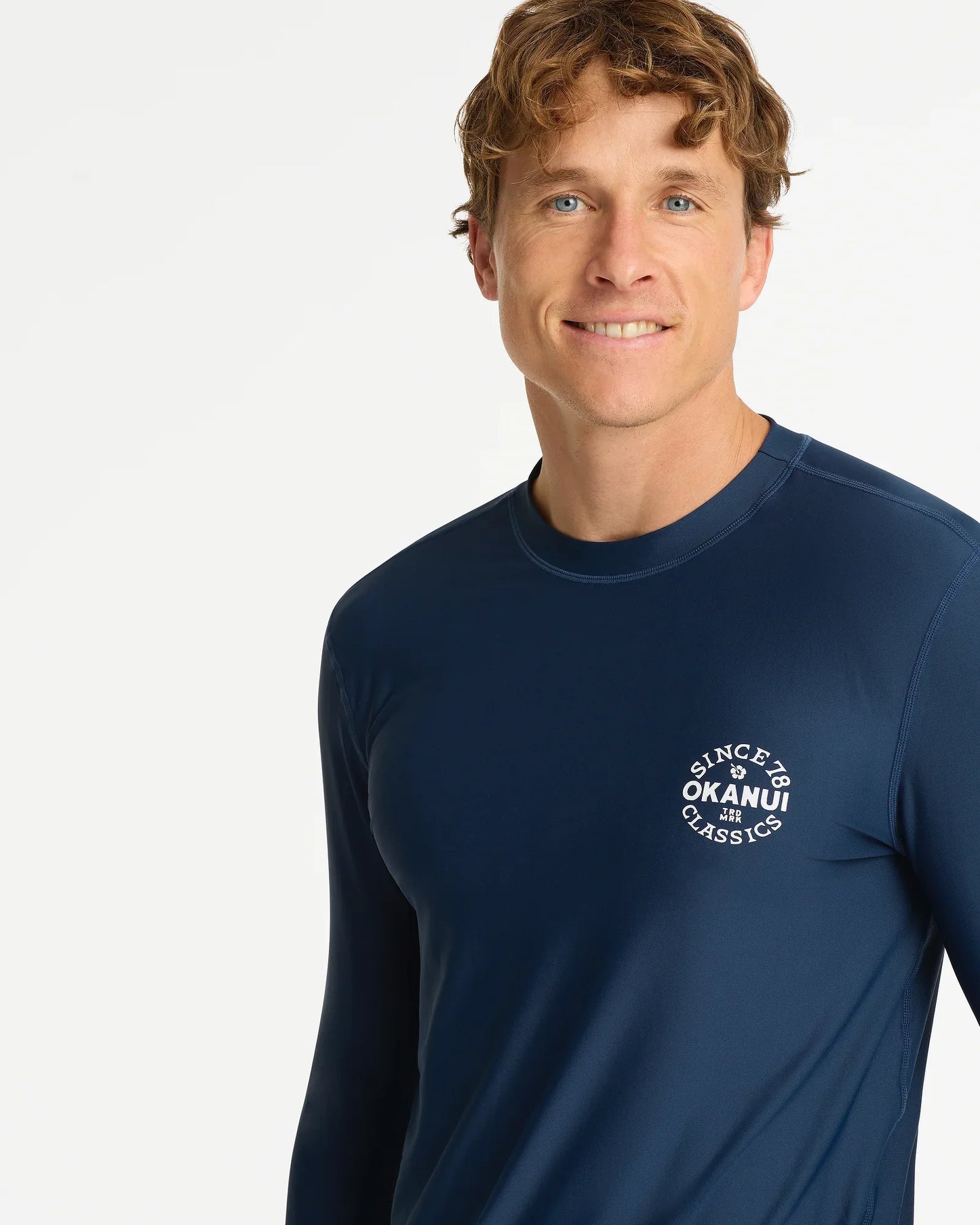 Mens Ikon Long Sleeve Rashie - Navy