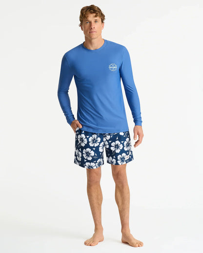 Mens Ikon Long Sleeve Rashie - Indigo