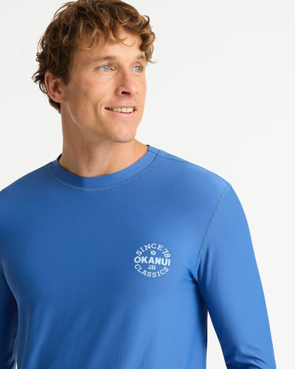 Mens Ikon Long Sleeve Rashie - Indigo