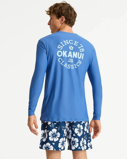 Mens Ikon Long Sleeve Rashie - Indigo