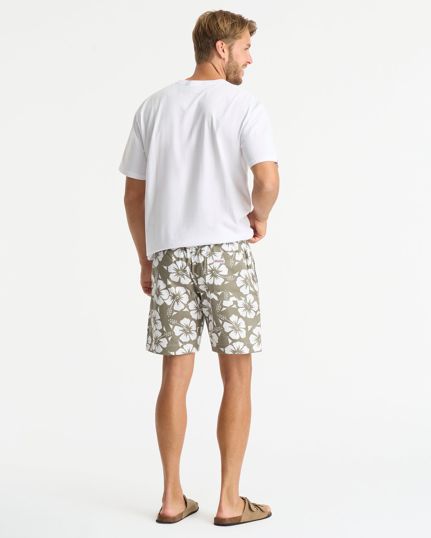 Mens - Classic Short Shorts - Hibiscus Olive