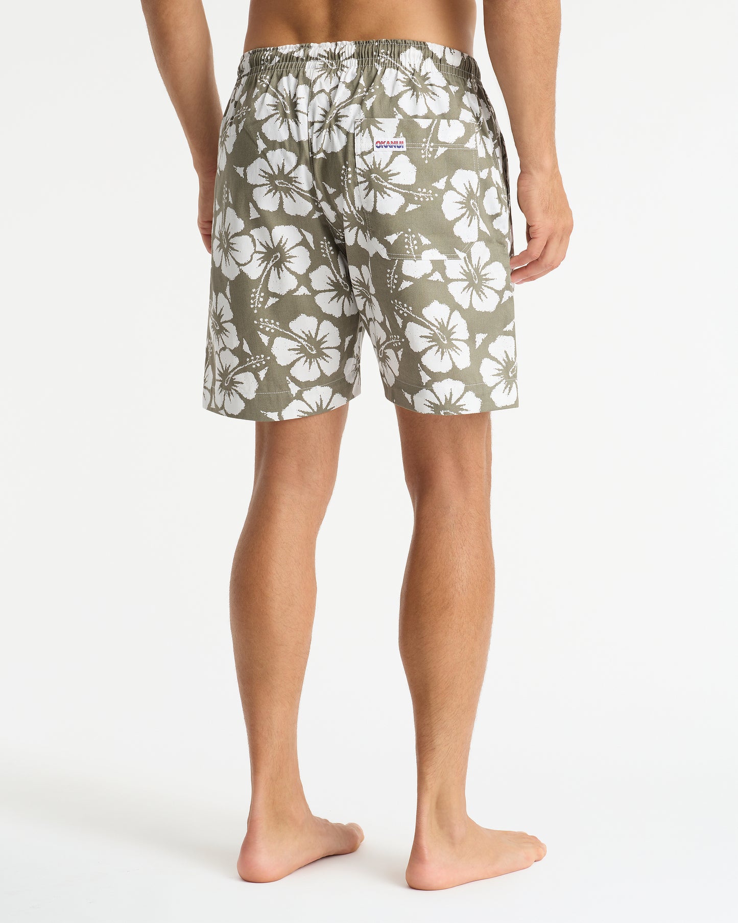 Mens - Classic Short Shorts - Hibiscus Olive