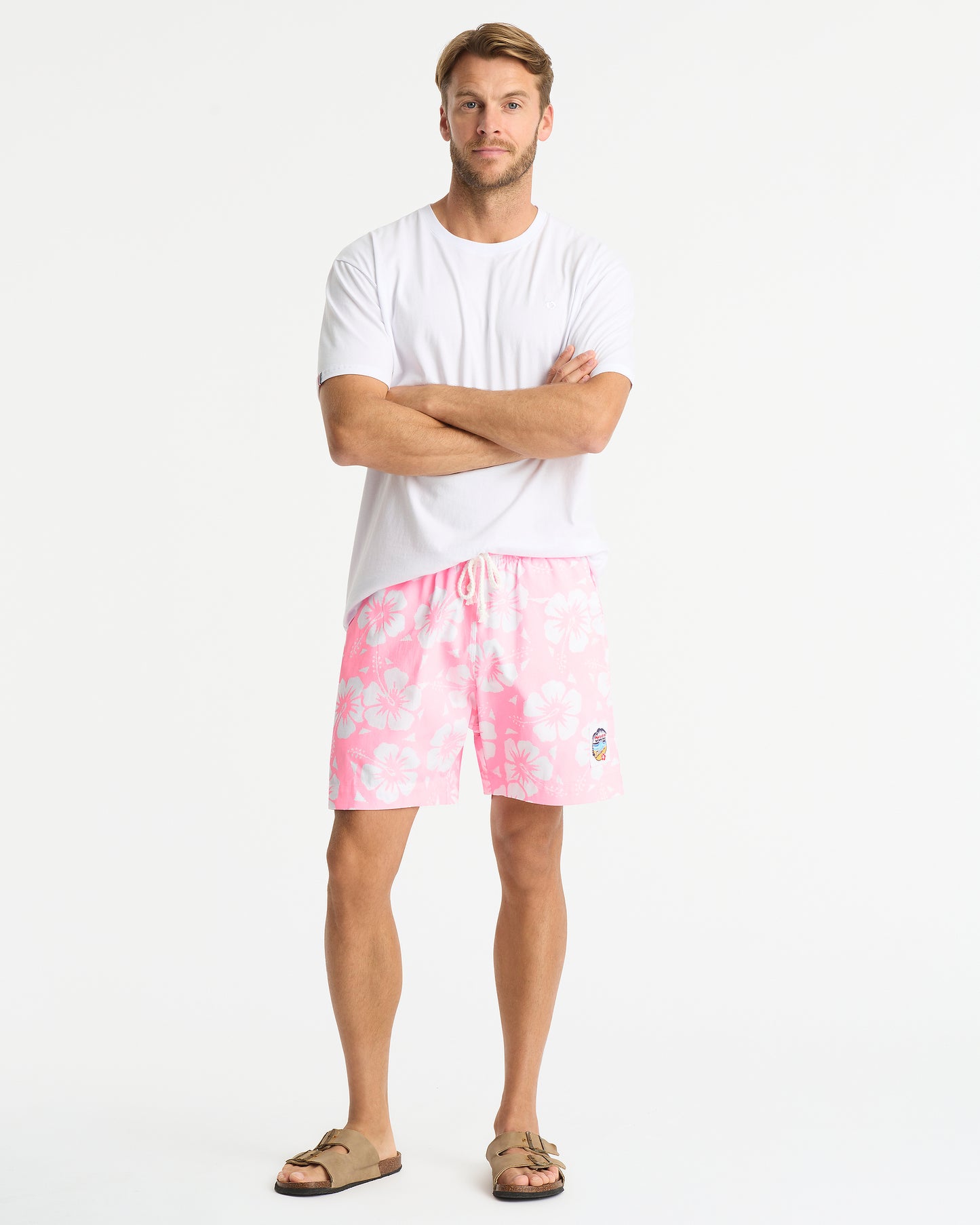 Mens - Classic Short Shorts - Hibiscus Pale Pink