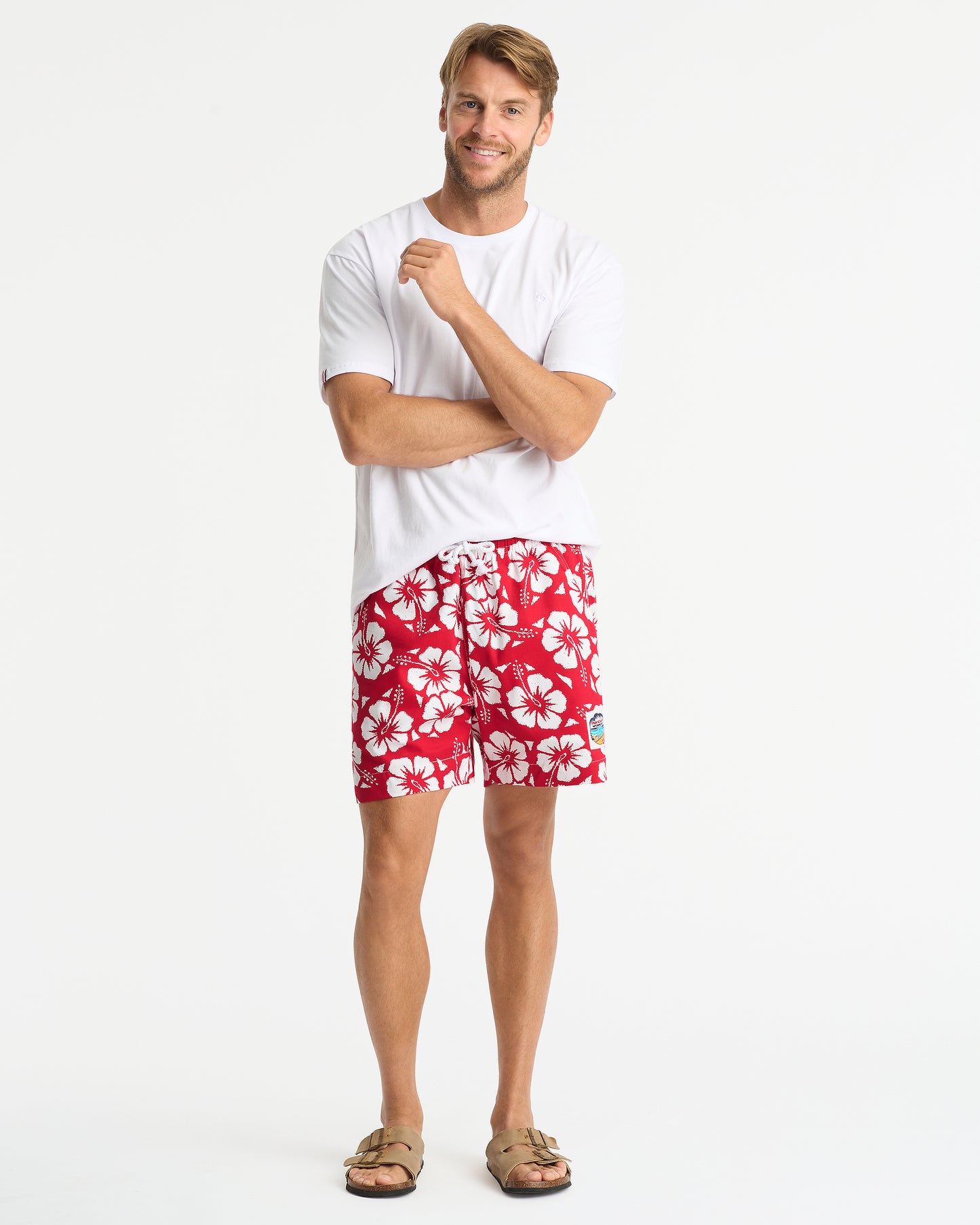 Mens - Classic Short Shorts - Hibiscus Red