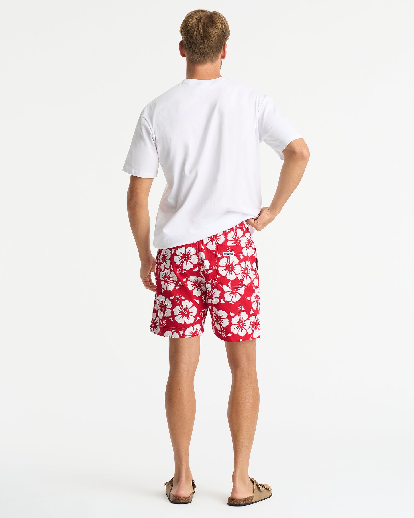 Mens - Classic Short Shorts - Hibiscus Red