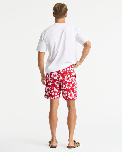 Mens - Classic Short Shorts - Hibiscus Red