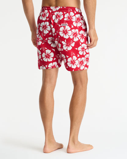 Mens - Classic Short Shorts - Hibiscus Red