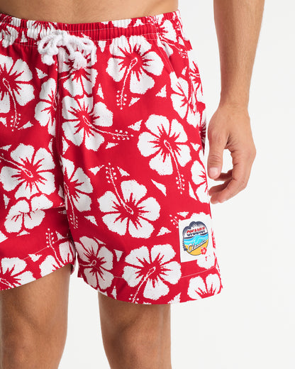 Mens - Classic Short Shorts - Hibiscus Red