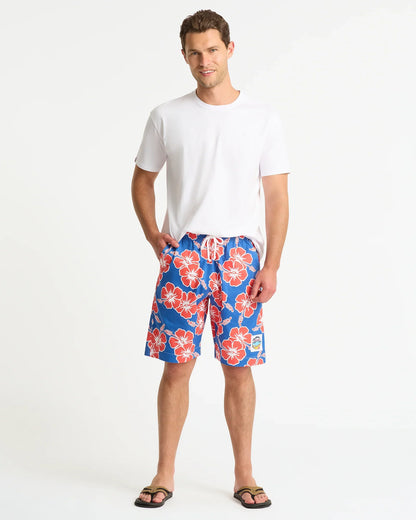 Mens Classic Short - Tri Colour Indigo Rose White