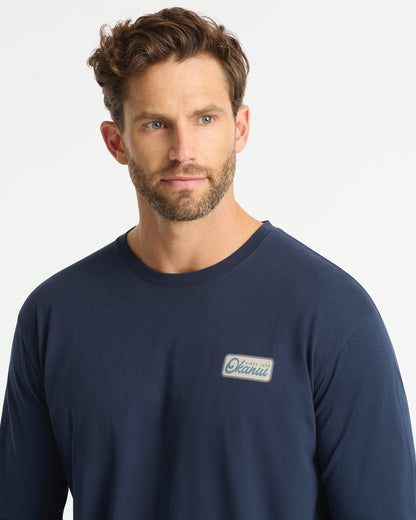 Mens - Signpost LS T'Shirt - Navy