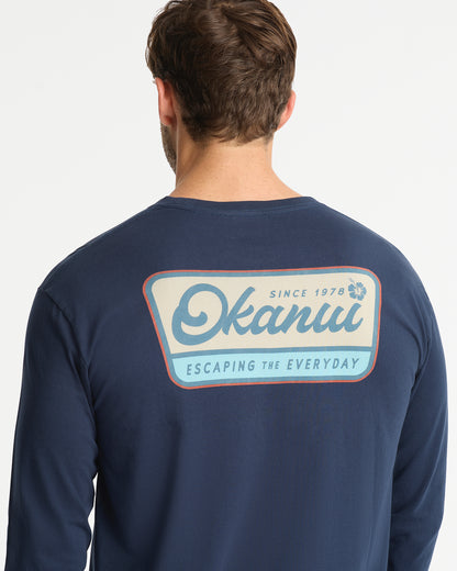 Mens - Signpost LS T'Shirt - Navy