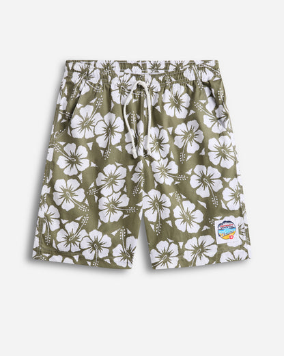 Mens - Classic Shorts - Hibiscus Olive