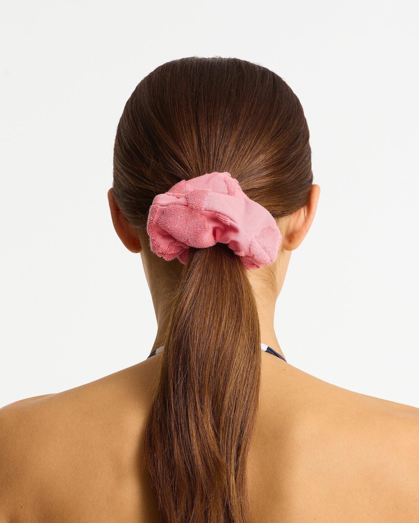 Weekend Terry Scrunchie - Hibiscus Pink