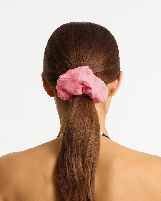 Weekend Terry Scrunchie - Hibiscus Pink