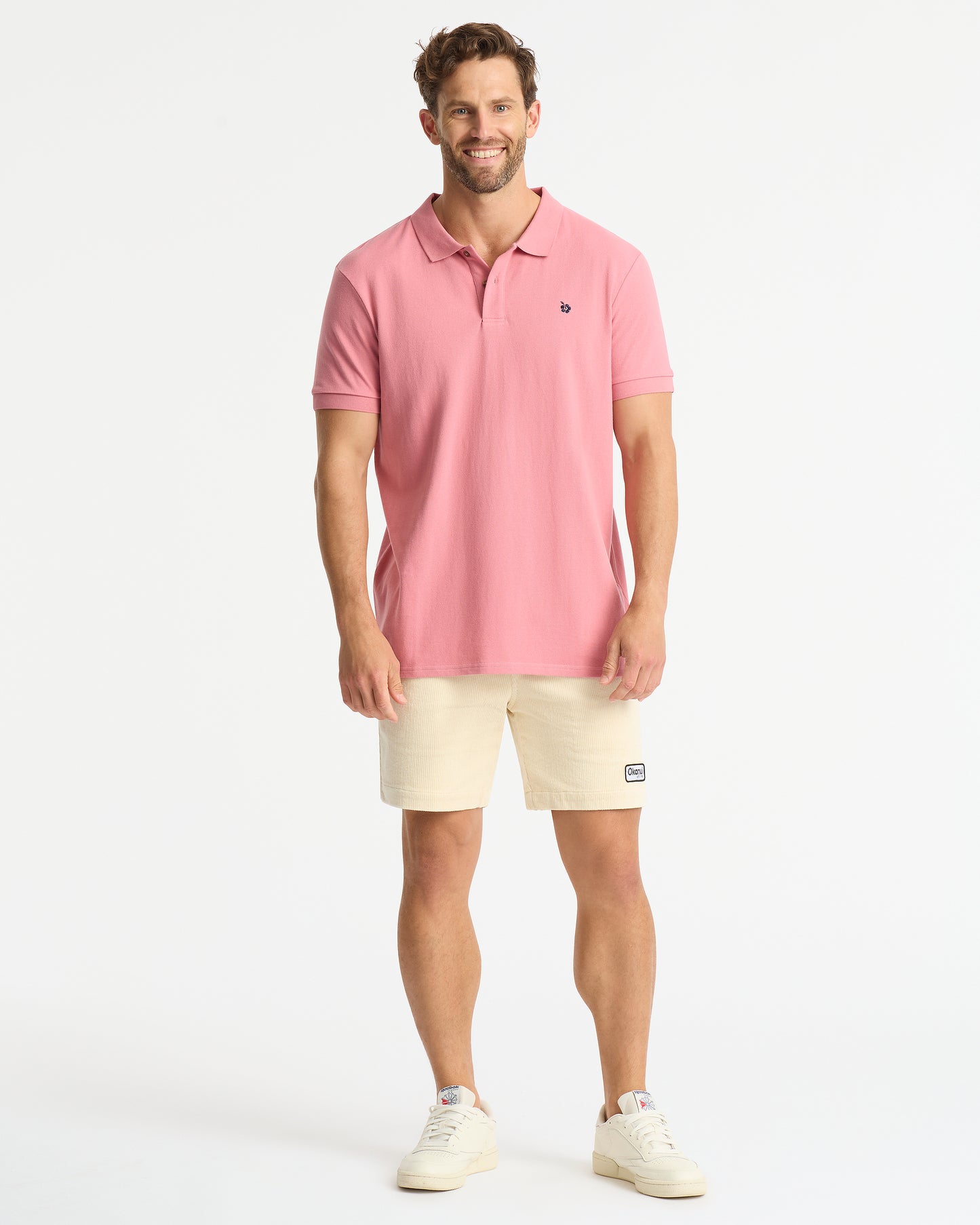 Mens - Polo Shirt - Classic - Washed Rose
