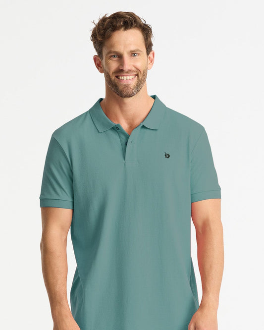 Mens - Polo Shirt - Classic - Petrol