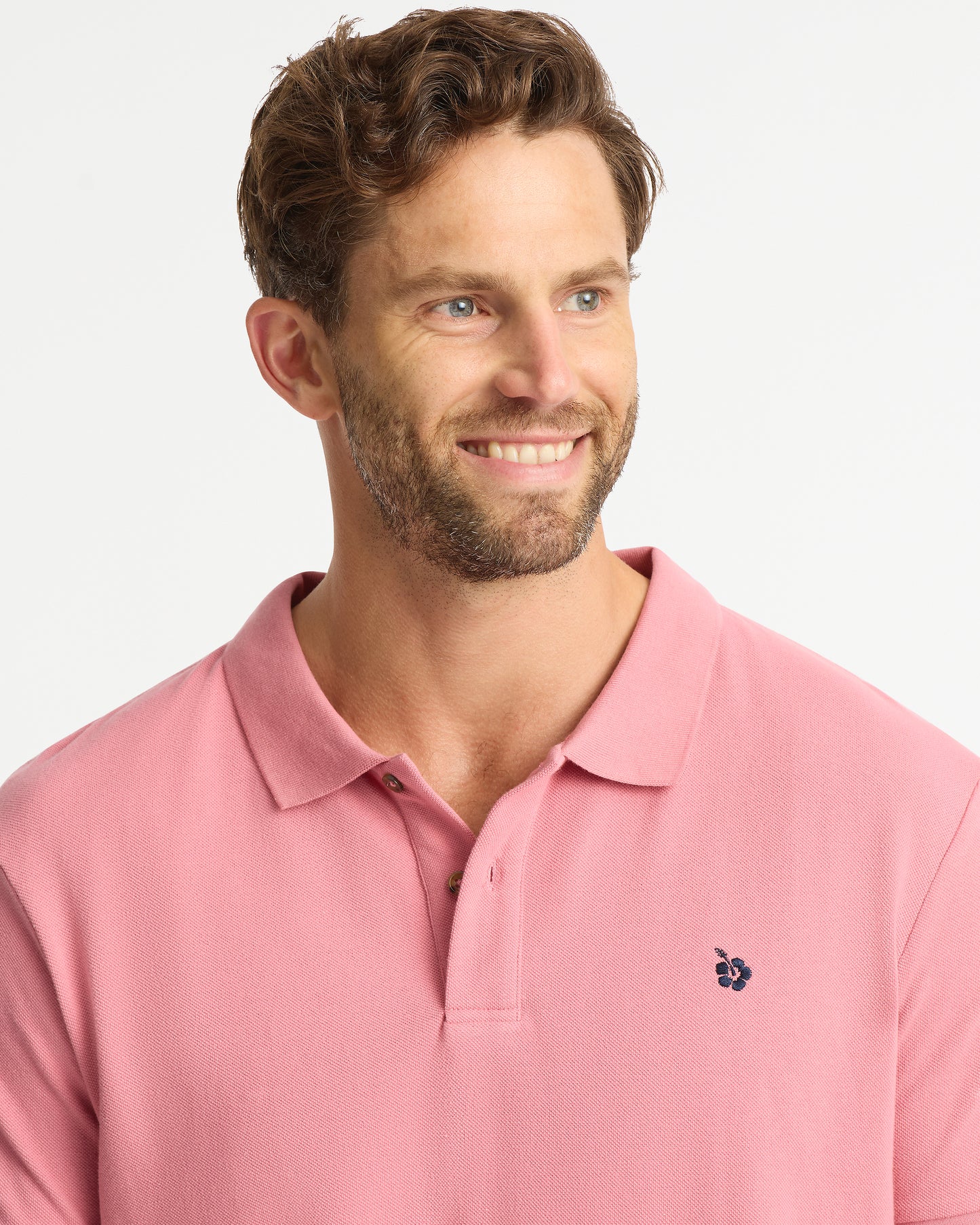 Mens - Polo Shirt - Classic - Washed Rose