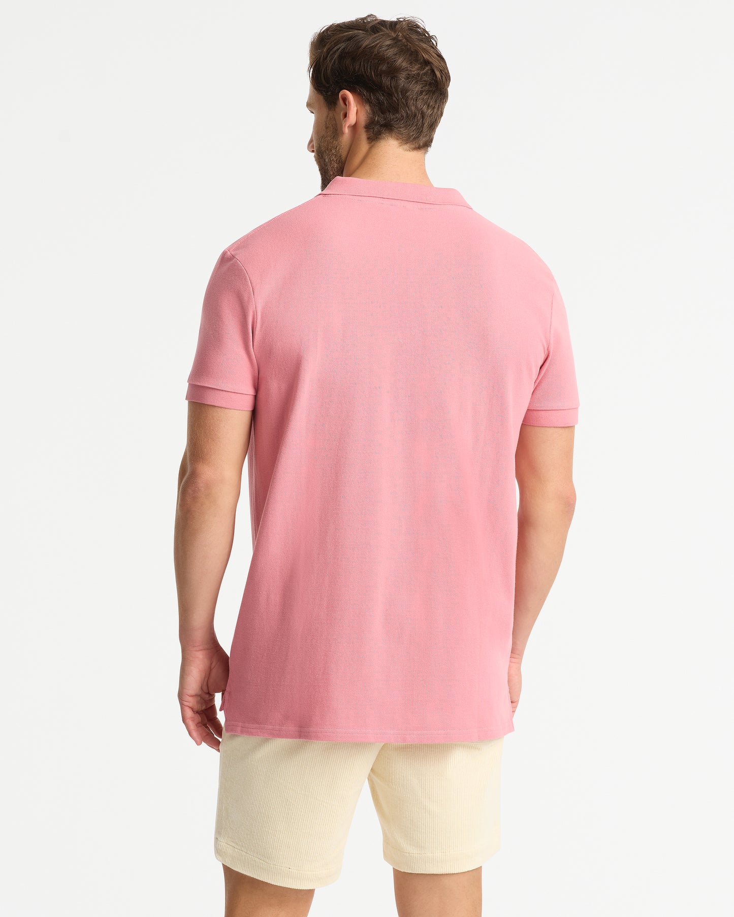 Mens - Polo Shirt - Classic - Washed Rose