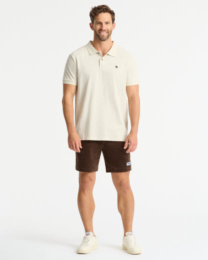 Mens - Polo Shirt - Classic - Snow Marle