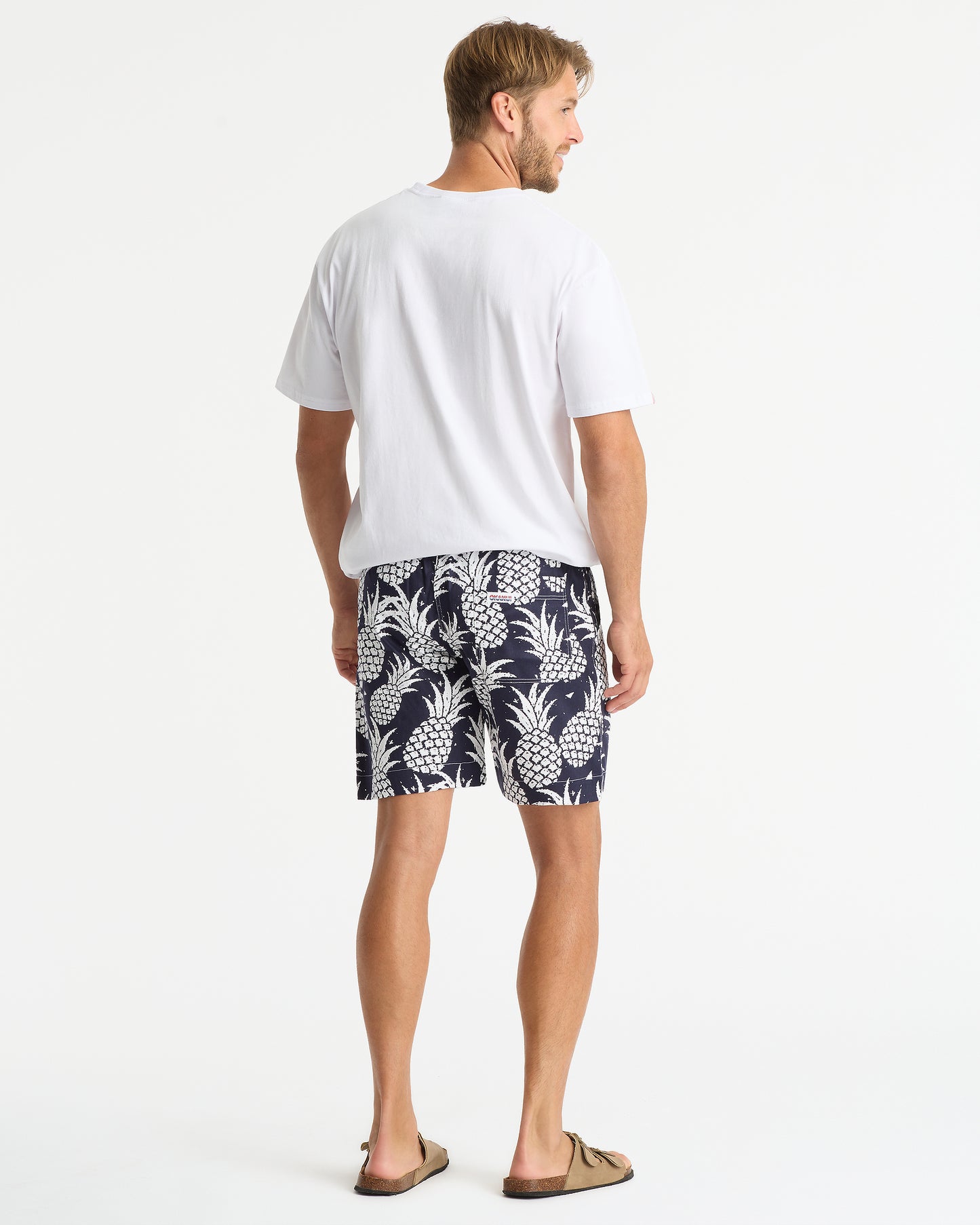 Mens - Classic Short Shorts - Pineapples Navy